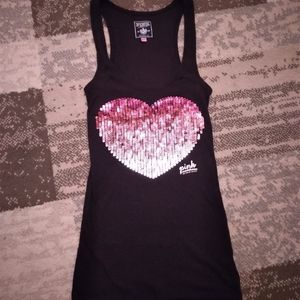 VS Pink bling tank XS